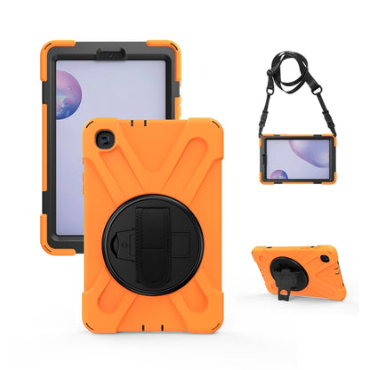 Shockproof Colorful Silicone + PC Protective Case with Holder & Shoulder Strap & Hand Strap, For Samsung Galaxy Tab A7 10.4 2020 T500 / T505, For Samsung Galaxy Tab A 8.4 2020 T307U, For Samsung Galaxy Tab A 10.1 (2019) T515 / T510