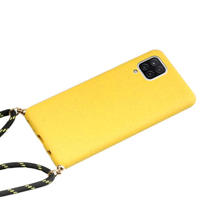 Wheat Straw Material + TPU Protective Case with Lanyard, For Samsung Galaxy A02s, For Samsung Galaxy A12, For Samsung Galaxy A31, For Samsung Galaxy A32 5G, For Huawei P smart 2021, For Samsung Galaxy A52 5G / 4G, For Samsung Galaxy A72 5G / 4G