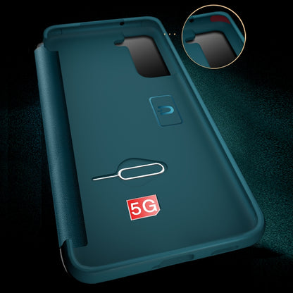 Shockproof Horizontal Flip Plain Leather Phone Case, For Samsung Galaxy S21 FE