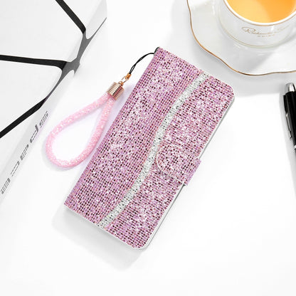 Glitter Powder Horizontal Flip Leather Case with Card Slots & Holder & Lanyard, For Xiaomi Redmi Note 9 5G, For Xiaomi Redmi Note 10 4G, For Xiaomi Redmi Note 10 Pro, For Samsung Galaxy A02 / M02, For Samsung Galaxy A02s(EU Version)                    ...
