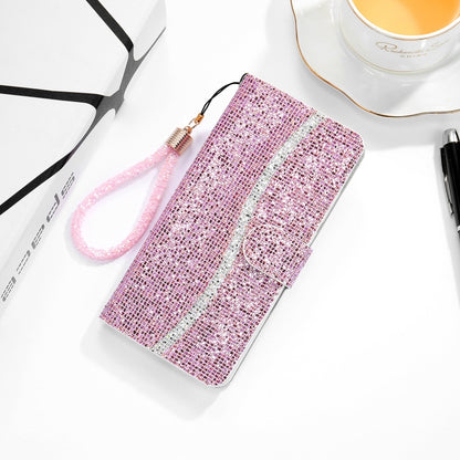 Glitter Powder Horizontal Flip Leather Case with Card Slots & Holder & Lanyard, For Xiaomi Redmi Note 9 5G, For Xiaomi Redmi Note 10 4G, For Xiaomi Redmi Note 10 Pro, For Samsung Galaxy A02 / M02, For Samsung Galaxy A02s(EU Version)                    ...
