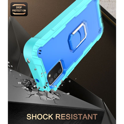 PC + Rubber 3-layers Shockproof Protective Case with Rotating Holder, For Samsung Galaxy A02s, For Samsung Galaxy A12 5G, For Samsung Galaxy A32 5G, For Samsung Galaxy A72 5G / 4G