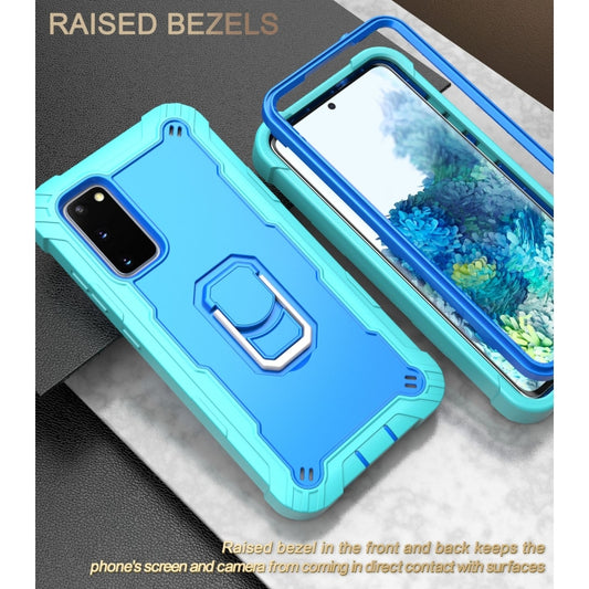 PC + Rubber 3-layers Shockproof Protective Case with Rotating Holder, For Samsung Galaxy S20 FE / FE 5G, For LG Velvet