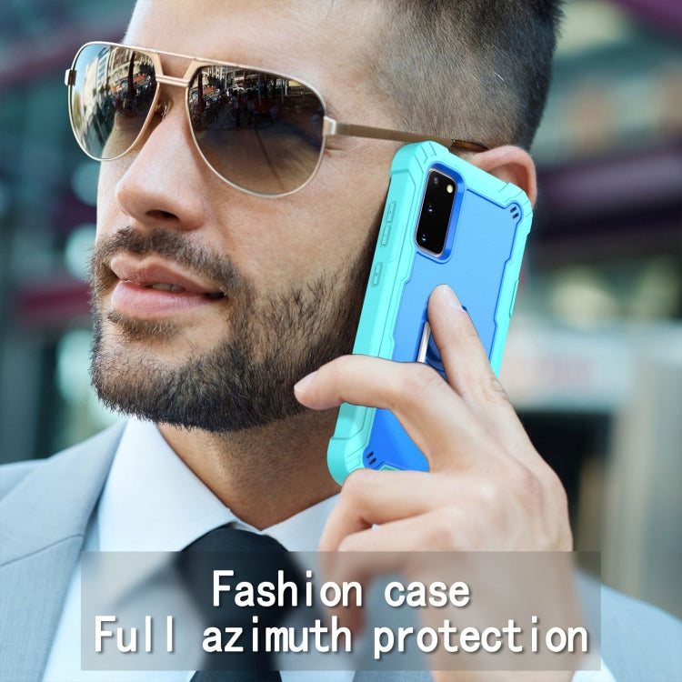 PC + Rubber 3-layers Shockproof Protective Case with Rotating Holder, For Samsung Galaxy S20 FE / FE 5G, For LG Velvet