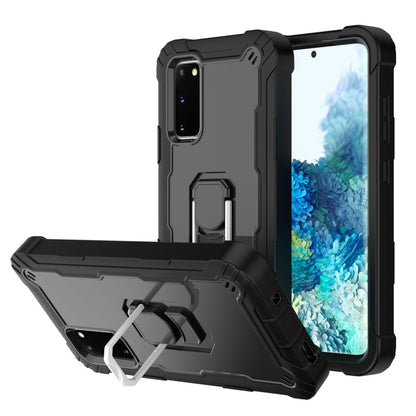 PC + Rubber 3-layers Shockproof Protective Case with Rotating Holder, For Samsung Galaxy S20 FE / FE 5G, For LG Velvet