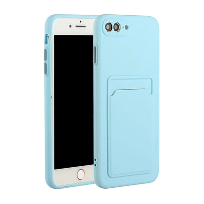 Card Slot Design Shockproof TPU Protective Case, For iPhone 8 & 7, For iPhone 8 Plus & 7 Plus, For iPhone 11, For iPhone 11 Pro