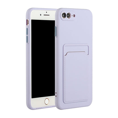Card Slot Design Shockproof TPU Protective Case, For iPhone 8 & 7, For iPhone 8 Plus & 7 Plus, For iPhone 11, For iPhone 11 Pro