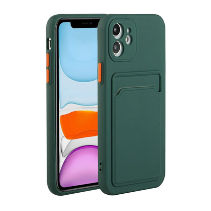 Card Slot Design Shockproof TPU Protective Case, For iPhone 8 & 7, For iPhone 8 Plus & 7 Plus, For iPhone 11, For iPhone 11 Pro