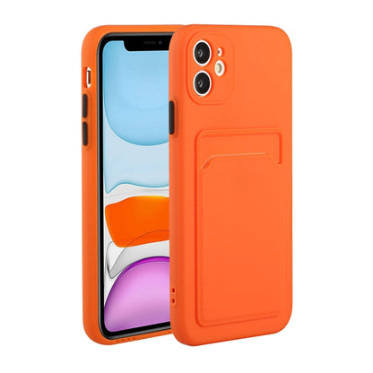 Card Slot Design Shockproof TPU Protective Case, For iPhone 8 & 7, For iPhone 8 Plus & 7 Plus, For iPhone 11, For iPhone 11 Pro