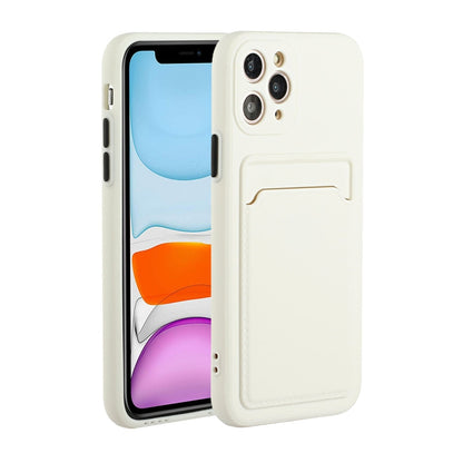 Card Slot Design Shockproof TPU Protective Case, For iPhone 8 & 7, For iPhone 8 Plus & 7 Plus, For iPhone 11, For iPhone 11 Pro