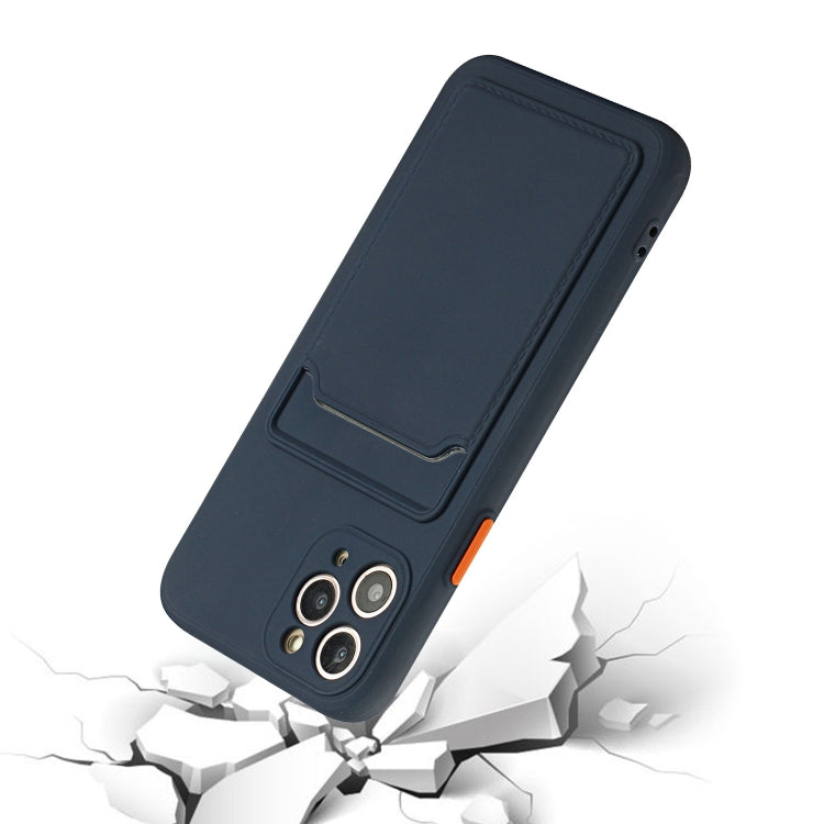 Card Slot Design Shockproof TPU Protective Case, For iPhone 11 Pro Max, For iPhone 12 mini, For iPhone 12, For iPhone 12 Pro