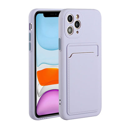 Card Slot Design Shockproof TPU Protective Case, For iPhone 11 Pro Max, For iPhone 12 mini, For iPhone 12, For iPhone 12 Pro
