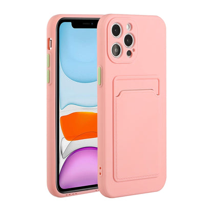 Card Slot Design Shockproof TPU Protective Case, For iPhone 12 Pro Max, For iPhone X / XS, For iPhone XR, For iPhone XS Max