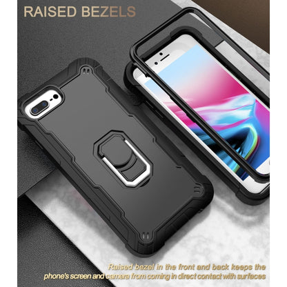 PC + Rubber 3-layers Shockproof Protective Case with Rotating Holder, For iPhone 8 Plus / 7 Plus, For iPhone 11, For iPhone 11 Pro, For iPhone 11 Pro Max