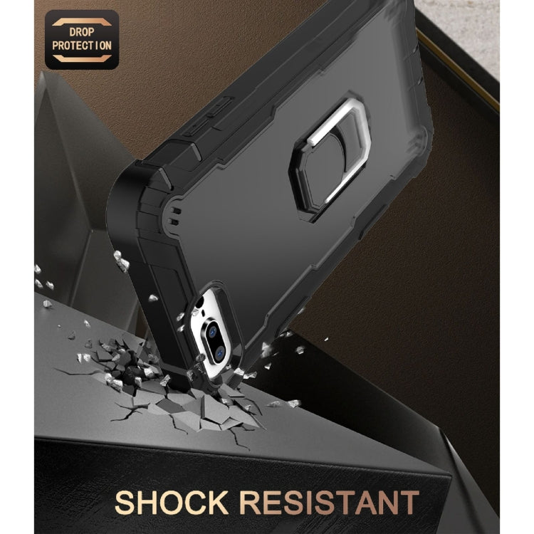PC + Rubber 3-layers Shockproof Protective Case with Rotating Holder, For iPhone 8 Plus / 7 Plus, For iPhone 11, For iPhone 11 Pro, For iPhone 11 Pro Max