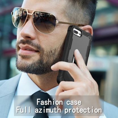 PC + Rubber 3-layers Shockproof Protective Case with Rotating Holder, For iPhone 8 Plus / 7 Plus, For iPhone 11, For iPhone 11 Pro, For iPhone 11 Pro Max