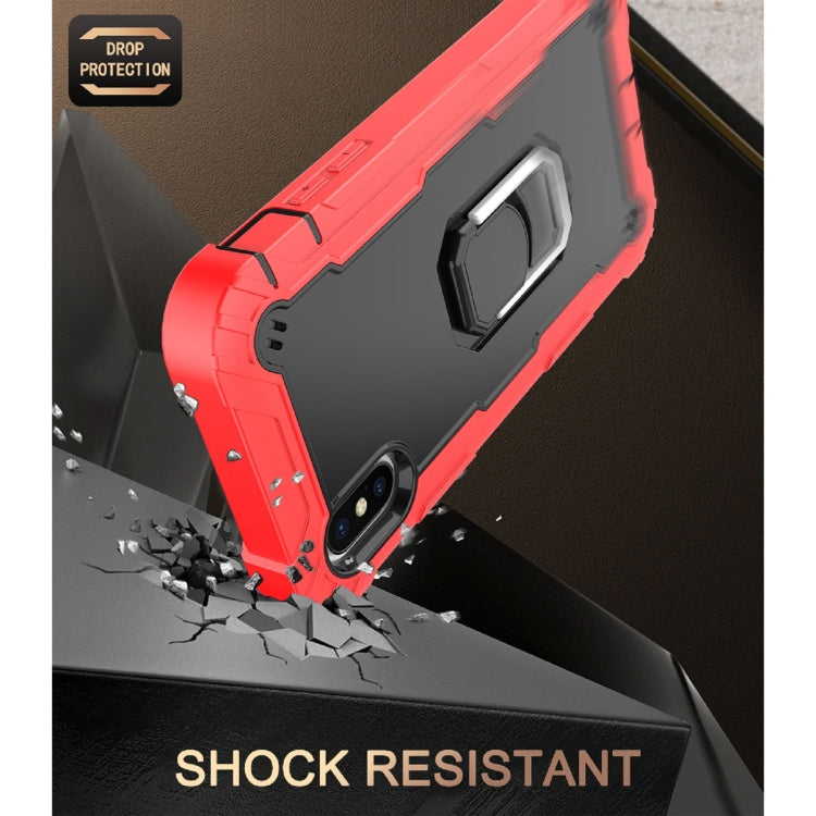 PC + Rubber 3-layers Shockproof Protective Case with Rotating Holder, For iPhone XS / X, For iPhone XR, For iPhone XS Max