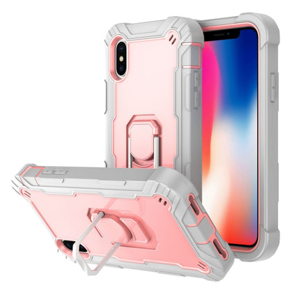 PC + Rubber 3-layers Shockproof Protective Case with Rotating Holder, For iPhone XS / X, For iPhone XR, For iPhone XS Max