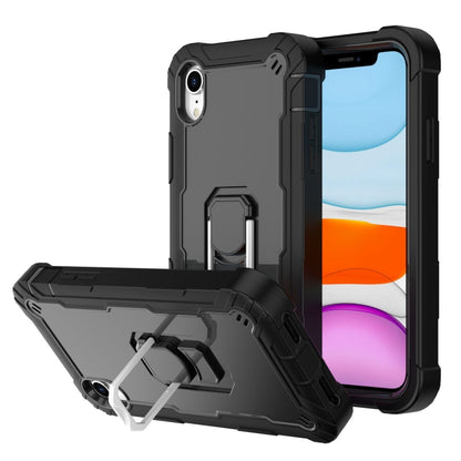 PC + Rubber 3-layers Shockproof Protective Case with Rotating Holder, For iPhone XS / X, For iPhone XR, For iPhone XS Max