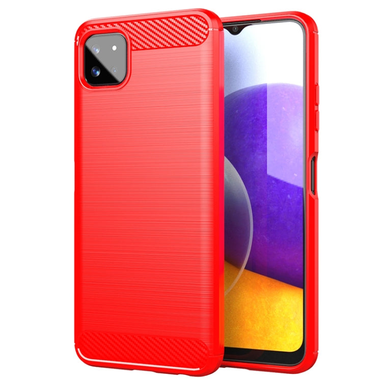Brushed Texture Carbon Fiber TPU Case, For Samsung Galaxy A22 5G, For Samsung Galaxy A82 5G