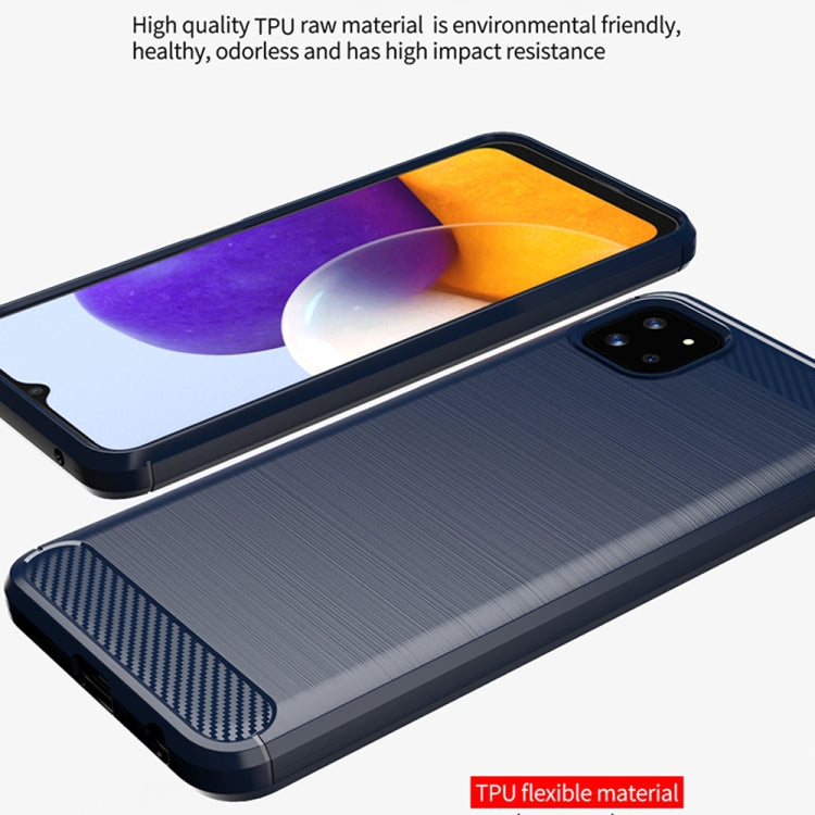 Brushed Texture Carbon Fiber TPU Case, For Samsung Galaxy A22 5G, For Samsung Galaxy A82 5G