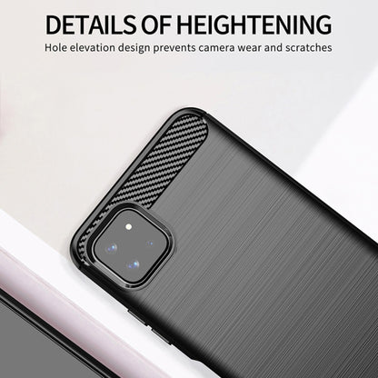 Brushed Texture Carbon Fiber TPU Case, For Samsung Galaxy A22 5G, For Samsung Galaxy A82 5G