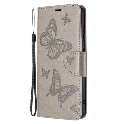 Embossing Two Butterflies Pattern Horizontal Flip PU Leather Case with Holder & Card Slot & Wallet & Lanyard, For Nokia G20, For Nokia 1.4, For Samsung Galaxy S21 FE