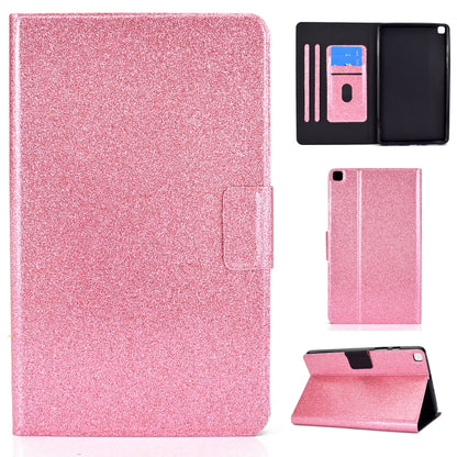Glitter Horizontal Flip Leather Case with Holder & Card Slots, For Samsung Galaxy Tab A7 Lite T220