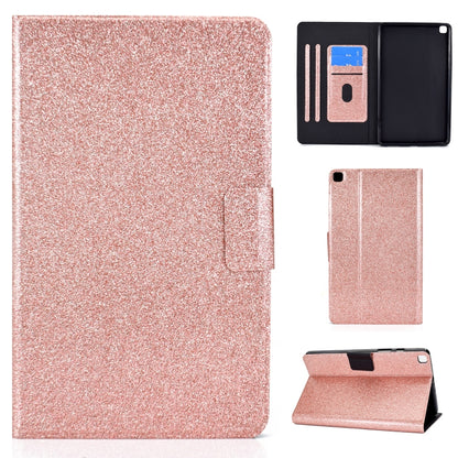 Glitter Horizontal Flip Leather Case with Holder & Card Slots, For Samsung Galaxy Tab A7 Lite T220