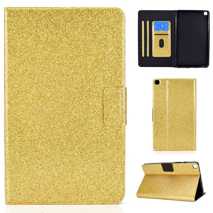 Glitter Horizontal Flip Leather Case with Holder & Card Slots, For Samsung Galaxy Tab A7 Lite T220