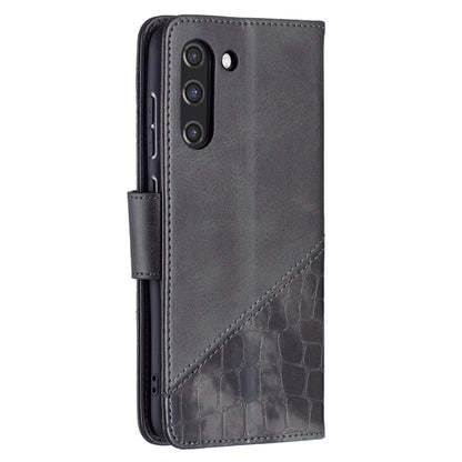 Matching Color Crocodile Texture Horizontal Flip PU Leather Case with Wallet & Holder & Card Slots, For Samsung Galaxy S21 FE / S21 Lite, For Nokia 1.4