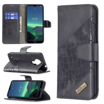 Matching Color Crocodile Texture Horizontal Flip PU Leather Case with Wallet & Holder & Card Slots, For Samsung Galaxy S21 FE / S21 Lite, For Nokia 1.4