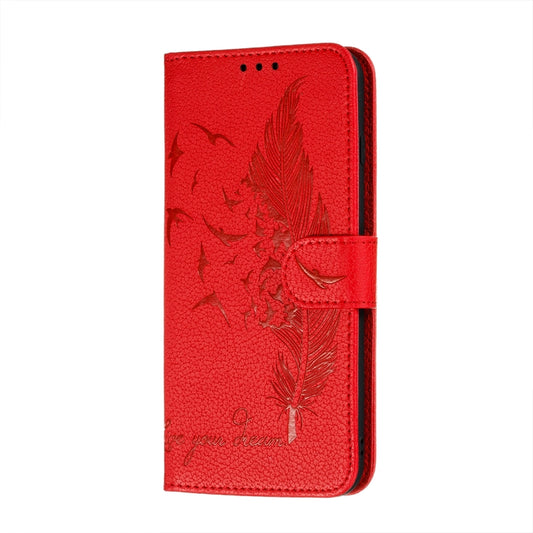 Litchi Texture Feather Embossing Pattern Horizontal Flip Leather Case with Holder & Card Slots & Wallet & Photo Frame & Lanyard, For Samsung Galaxy A22 4G, For Samsung Galaxy A22 5G, For Samsung Galaxy A82 5G, For Samsung Galaxy S21 FE                 ...