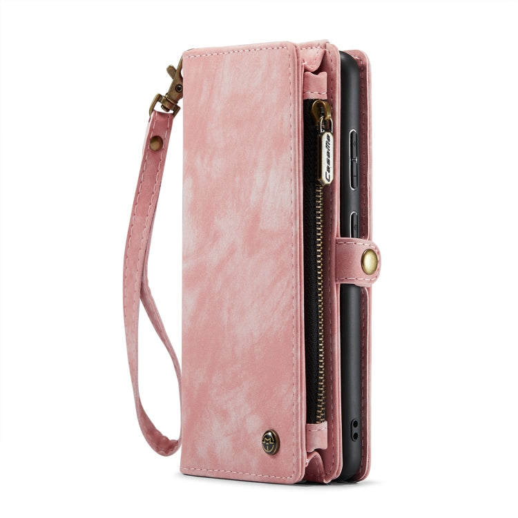 CaseMe 008 Detachable Multifunctional Horizontal Flip Leather Case, with Card Slot & Holder & Zipper Wallet & Photo Frame, For Samsung Galaxy S21 FE