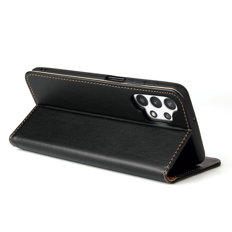 Fierre Shann PU Genuine Leather Texture Horizontal Flip Leather Case with Holder & Card Slots & Wallet, For Samsung Galaxy A32 5G, For Samsung Galaxy A72 5G, For Samsung Galaxy A52 5G