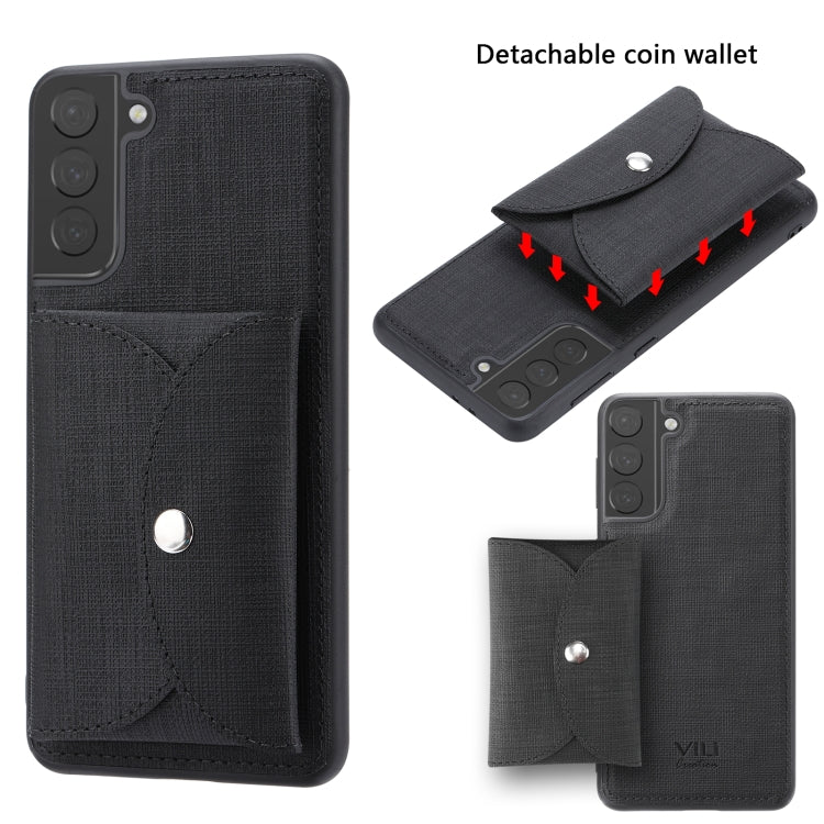 ViLi T Series TPU + PU Woven Fabric Magnetic Protective Case with Wallet, For Samsung Galaxy A12, For Samsung Galaxy A72 5G, For Samsung Galaxy S21 Ultra 5G, For Samsung Galaxy S21+ 5G, For Samsung Galaxy S21 5G, For Samsung Galaxy A32 5G              ...