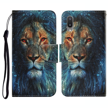 Coloured Drawing Pattern Horizontal Flip PU Leather Case with Holder & Card Slots & Wallet & Lanyard, For Samsung Galaxy A02, For Samsung Galaxy A22 4G, For Samsung Galaxy A22 5G