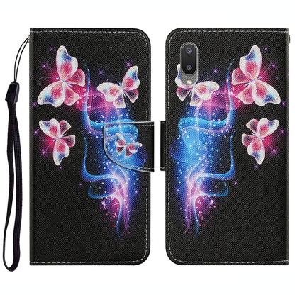 Coloured Drawing Pattern Horizontal Flip PU Leather Case with Holder & Card Slots & Wallet & Lanyard, For Samsung Galaxy A02, For Samsung Galaxy A22 4G, For Samsung Galaxy A22 5G