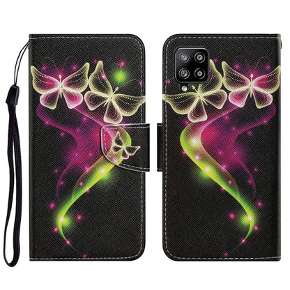 Coloured Drawing Pattern Horizontal Flip PU Leather Case with Holder & Card Slots & Wallet & Lanyard, For Samsung Galaxy A02, For Samsung Galaxy A22 4G, For Samsung Galaxy A22 5G