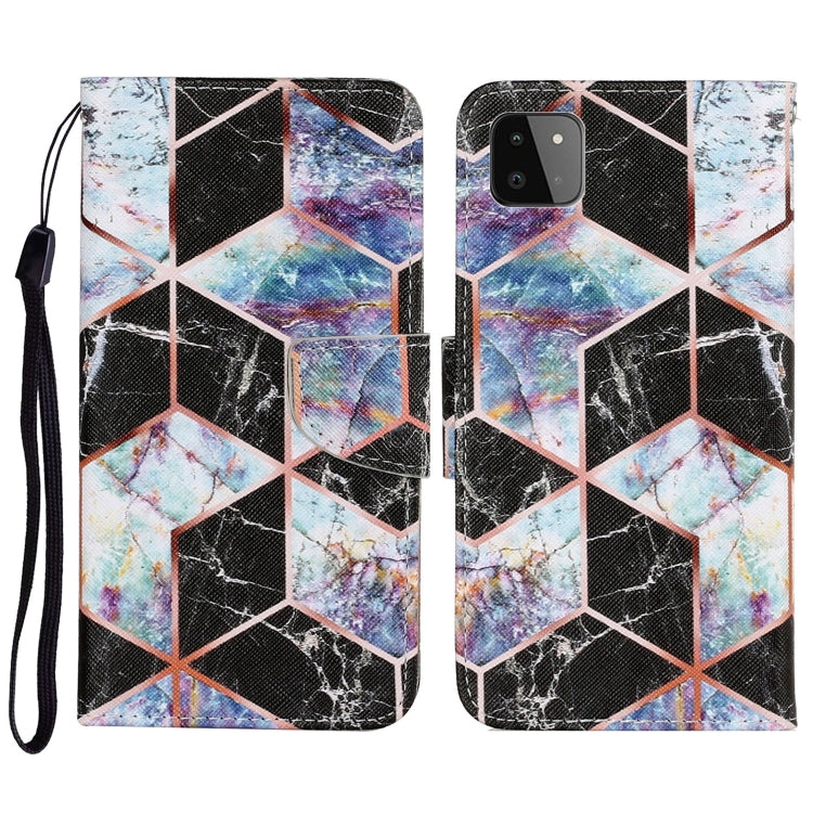 Coloured Drawing Pattern Horizontal Flip PU Leather Case with Holder & Card Slots & Wallet & Lanyard, For Samsung Galaxy A02, For Samsung Galaxy A22 4G, For Samsung Galaxy A22 5G