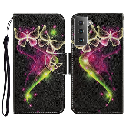 Coloured Drawing Pattern Horizontal Flip PU Leather Case with Holder & Card Slots & Wallet & Lanyard, For Samsung Galaxy A32 4G, For Samsung Galaxy S21 FE, For Xiaomi Redmi 9T