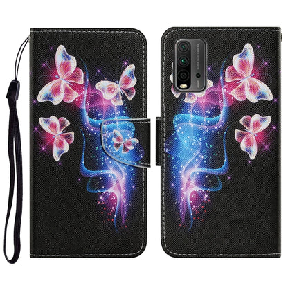 Coloured Drawing Pattern Horizontal Flip PU Leather Case with Holder & Card Slots & Wallet & Lanyard, For Samsung Galaxy A32 4G, For Samsung Galaxy S21 FE, For Xiaomi Redmi 9T