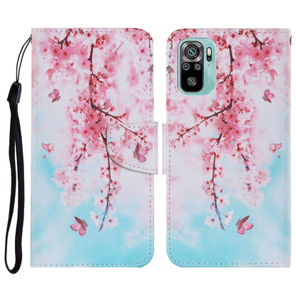 Coloured Drawing Pattern Horizontal Flip PU Leather Case with Holder & Card Slots & Wallet & Lanyard, For Xiaomi Redmi Note 10 4G, For Xiaomi Redmi Note 9T, For Xiaomi Redmi Note 10 Pro