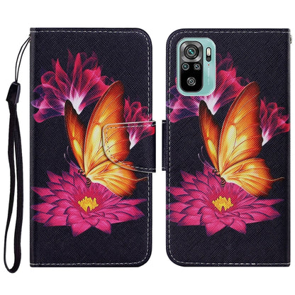 Coloured Drawing Pattern Horizontal Flip PU Leather Case with Holder & Card Slots & Wallet & Lanyard, For Xiaomi Redmi Note 10 4G, For Xiaomi Redmi Note 9T, For Xiaomi Redmi Note 10 Pro