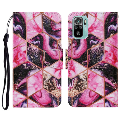 Coloured Drawing Pattern Horizontal Flip PU Leather Case with Holder & Card Slots & Wallet & Lanyard, For Xiaomi Redmi Note 10 4G, For Xiaomi Redmi Note 9T, For Xiaomi Redmi Note 10 Pro