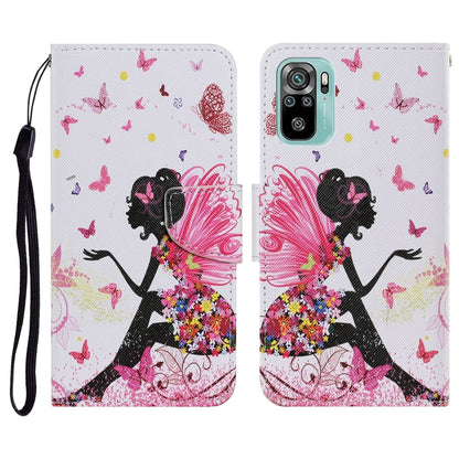 Coloured Drawing Pattern Horizontal Flip PU Leather Case with Holder & Card Slots & Wallet & Lanyard, For Xiaomi Redmi Note 10 4G, For Xiaomi Redmi Note 9T, For Xiaomi Redmi Note 10 Pro