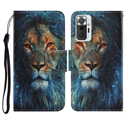 Coloured Drawing Pattern Horizontal Flip PU Leather Case with Holder & Card Slots & Wallet & Lanyard, For Xiaomi Redmi Note 10 4G, For Xiaomi Redmi Note 9T, For Xiaomi Redmi Note 10 Pro