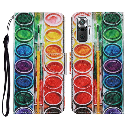 Coloured Drawing Pattern Horizontal Flip PU Leather Case with Holder & Card Slots & Wallet & Lanyard, For Xiaomi Redmi Note 10 4G, For Xiaomi Redmi Note 9T, For Xiaomi Redmi Note 10 Pro