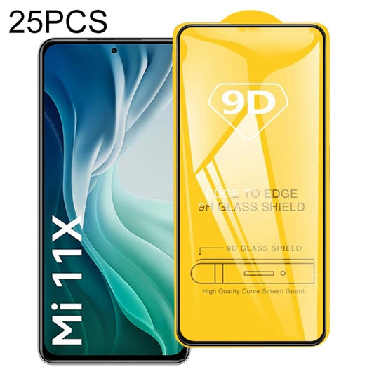 25 PCS 9D Full Glue Full Screen Tempered Glass Film, For Xiaomi Mi 11X / Mi 11i / Mi 11T Pro (25 PCS), For Xiaomi Mi 11X Pro (25 PCS), For Xiaomi Poco M2 Reloaded (25 PCS), For Xiaomi Redmi K40 Gaming / K50 Gaming / K50 Pro (1 PC)