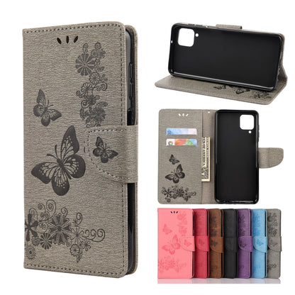 Butterflies Embossing Horizontal Flip Leather Case with Holder & Card Slots & Wallet, For Samsung Galaxy A02s (EU Version), For Samsung Galaxy A12 5G, For Samsung Galaxy A32 4G, For Samsung Galaxy A32 5G, For Samsung Galaxy A72 5G / 4G                 ...